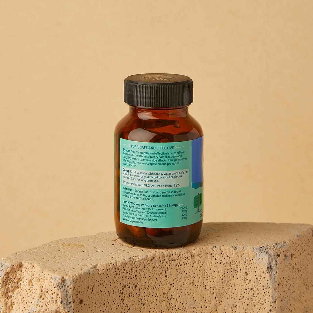 Organic India Breathe Free Capsules - 60 Cap